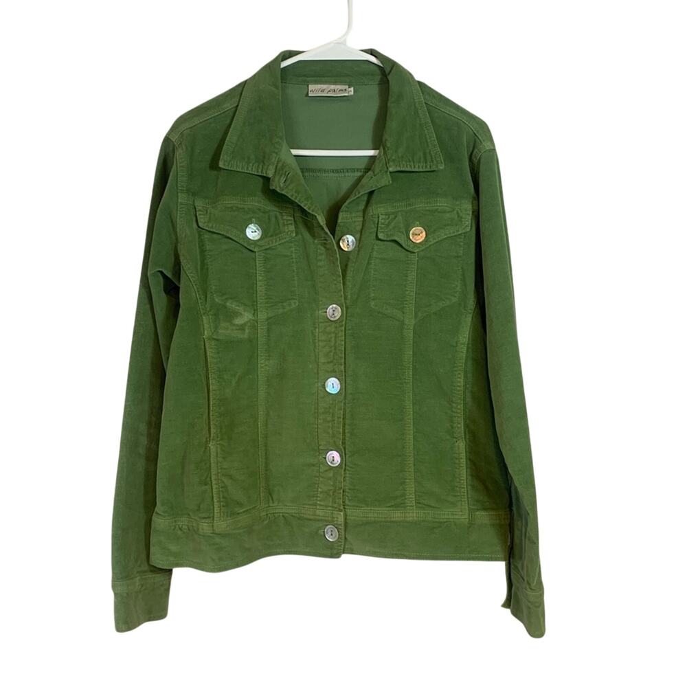 Wild Palms Spring Green Jacket Size Small C2